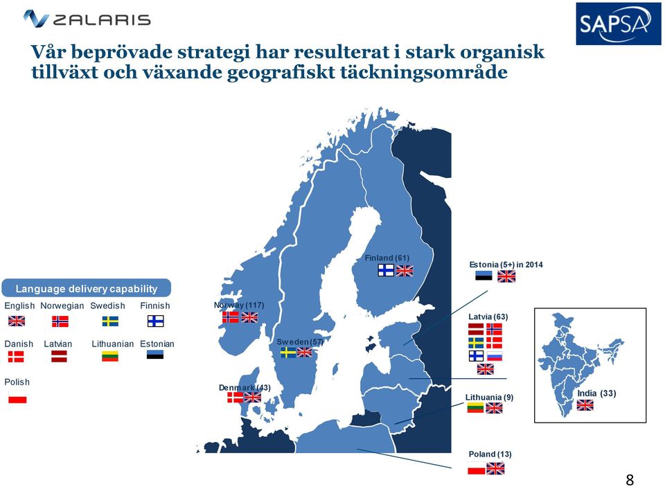 capability English Norwegian Swedish Finnish Norw ay (117) Latvia (63) Danish