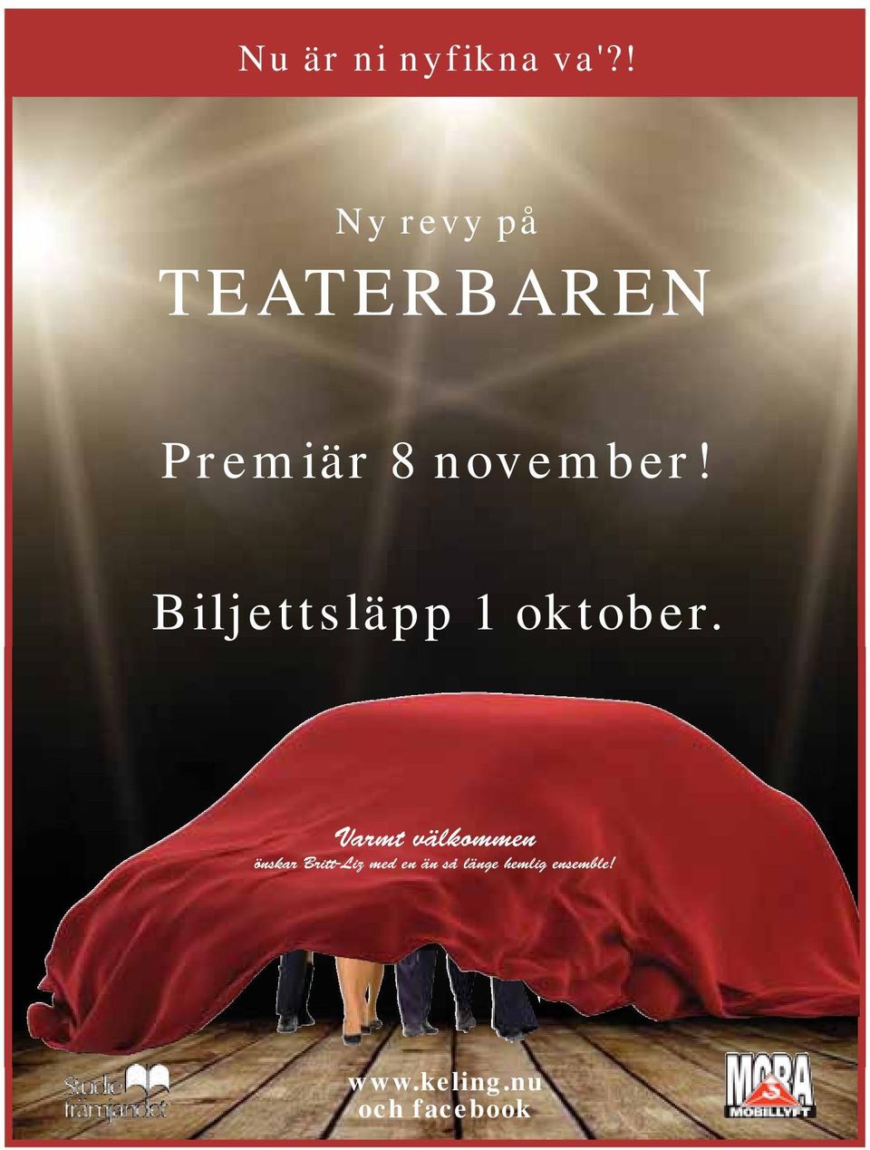 Biljettsläpp 1 oktober.