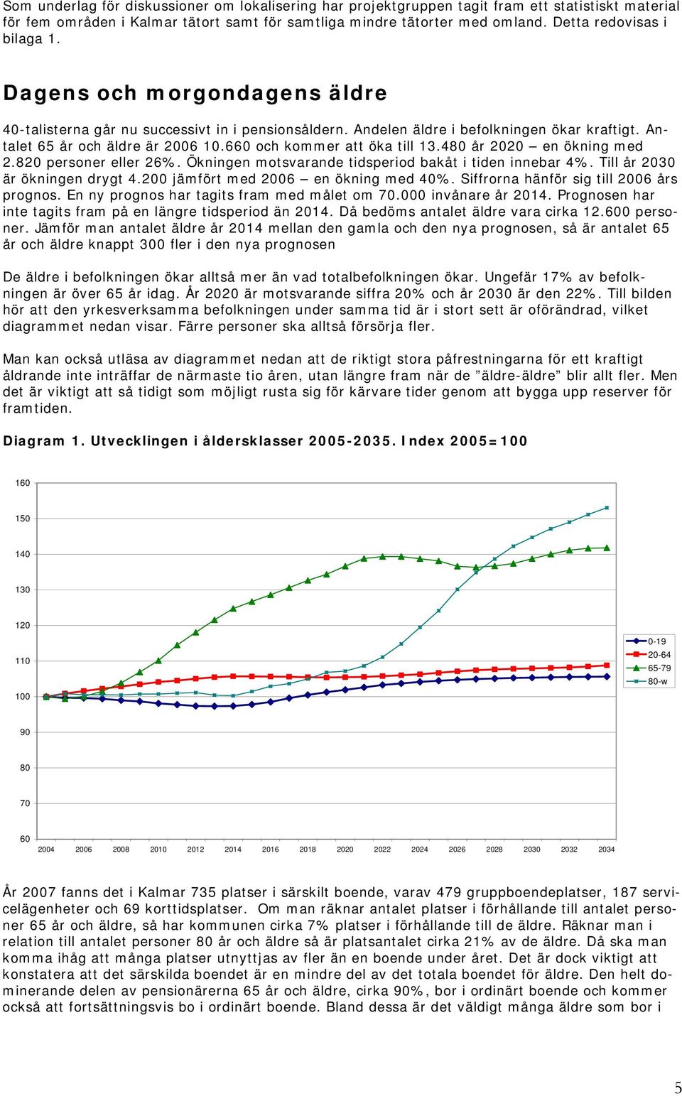 660 och kommer att öka till 13.480 år 2020 en ökning med 2.820 personer eller 26%. Ökningen motsvarande tidsperiod bakåt i tiden innebar 4%. Till år 2030 är ökningen drygt 4.