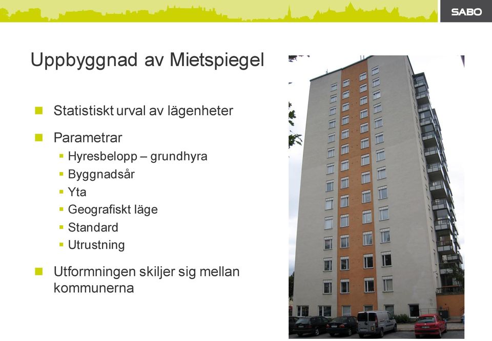 Byggnadsår Yta Geografiskt läge Standard