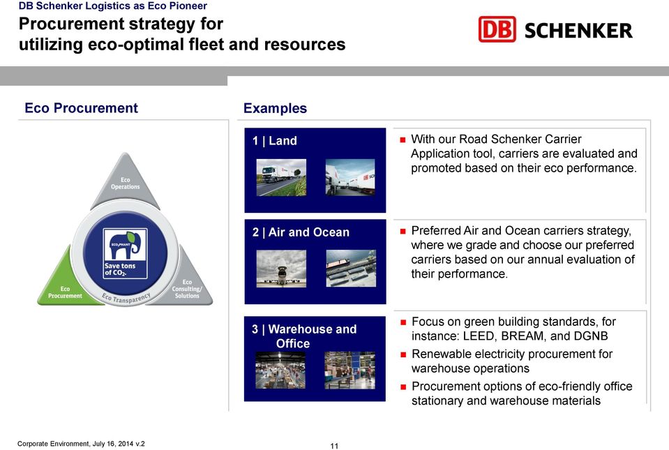 2 Air and Ocean Preferred Air and Ocean carriers strategy, where we grade and choose our preferred carriers based on our annual evaluation of their performance.