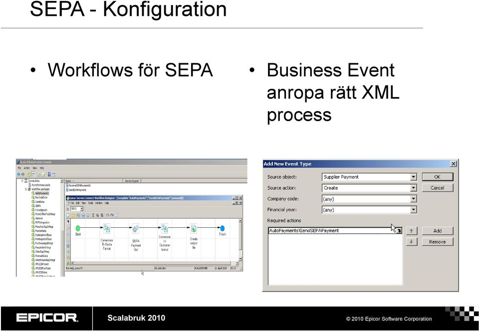 Workflows för SEPA