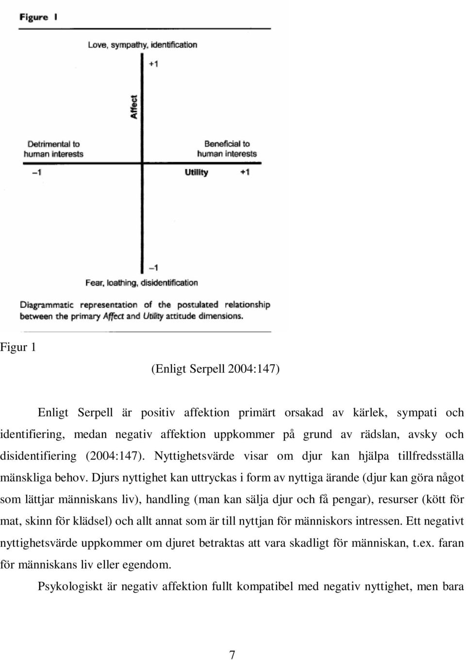 Djurs nyttighet kan uttryckas i form av nyttiga ärande (djur kan göra något som lättjar människans liv), handling (man kan sälja djur och få pengar), resurser (kött för mat, skinn för