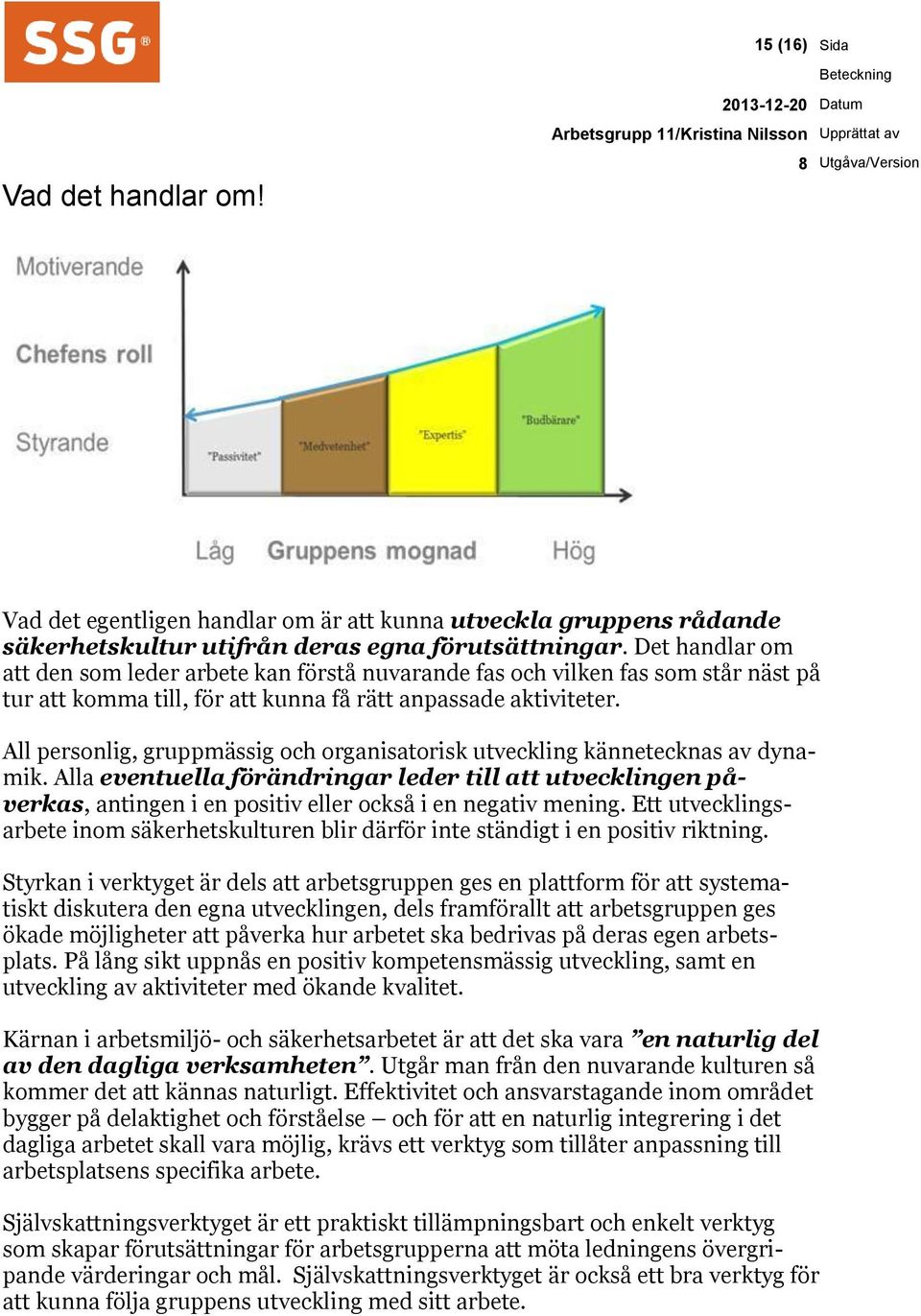 All personlig, gruppmässig och organisatorisk utveckling kännetecknas av dynamik.