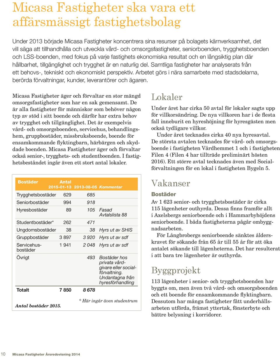 en naturlig del. Samtliga fastigheter har analyserats från ett behovs-, tekniskt och ekonomiskt perspektiv.