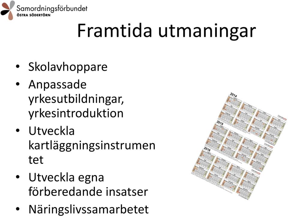 Utveckla kartläggningsinstrumen tet