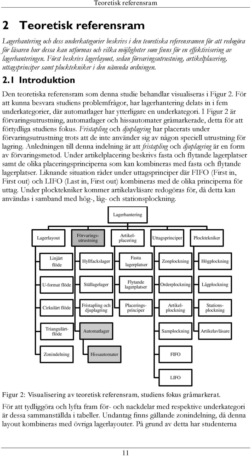 1 Introduktion Den teoretiska referensram som denna studie behandlar visualiseras i Figur 2.