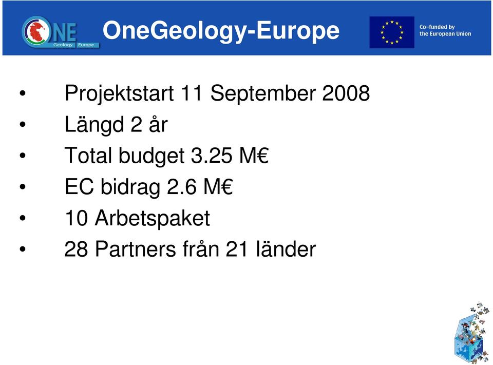 budget 3.25 M EC bidrag 2.