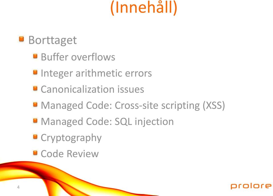 Managed Code: Cross-site scripting (XSS)