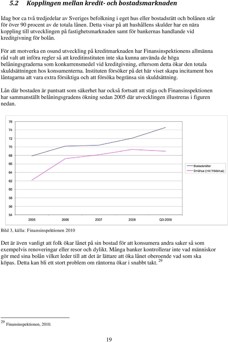 För att motverka en osund utveckling på kreditmarknaden har Finansinspektionens allmänna råd valt att införa regler så att kreditinstituten inte ska kunna använda de höga belåningsgraderna som