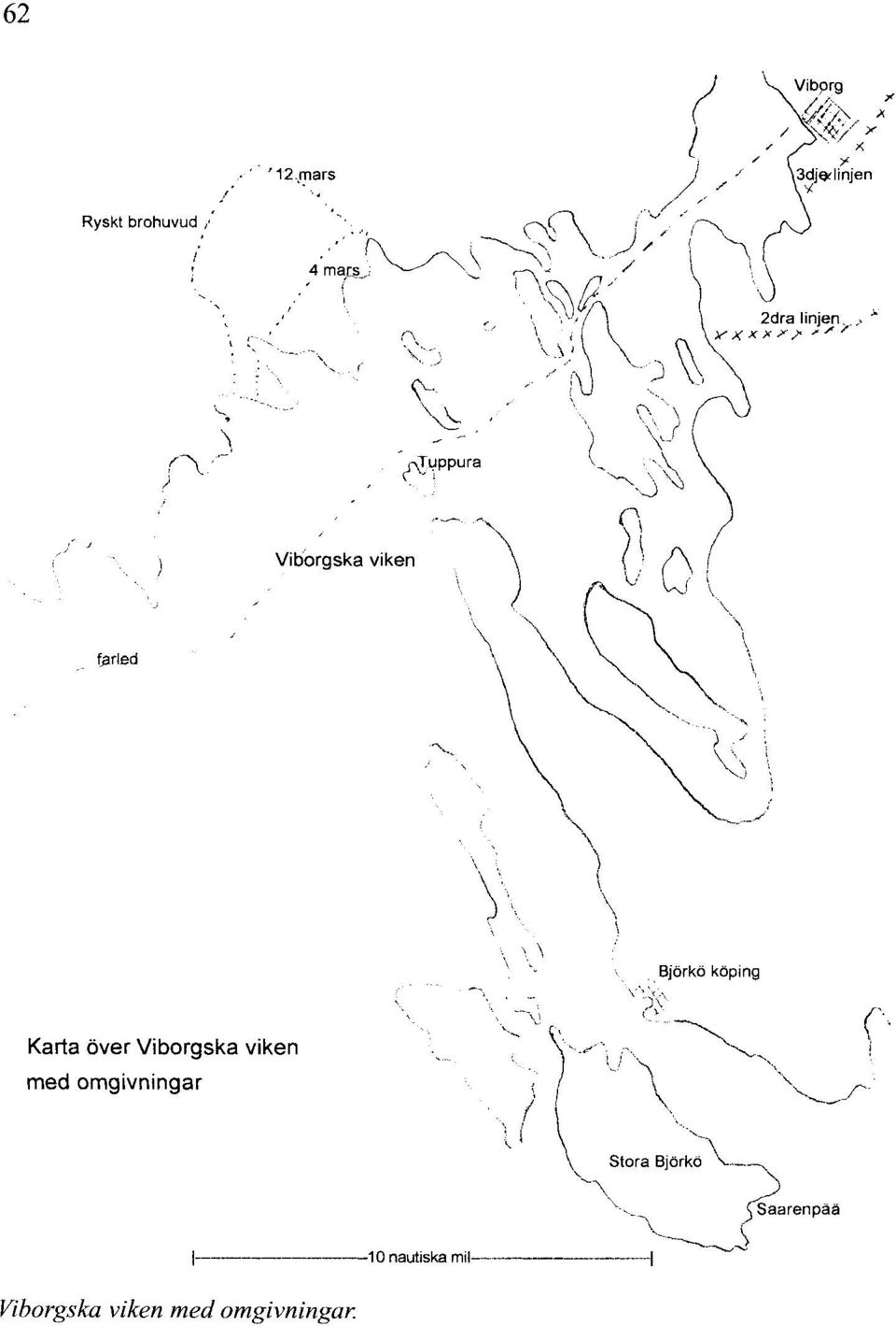 \ Björkö köping Karta över Viborgska