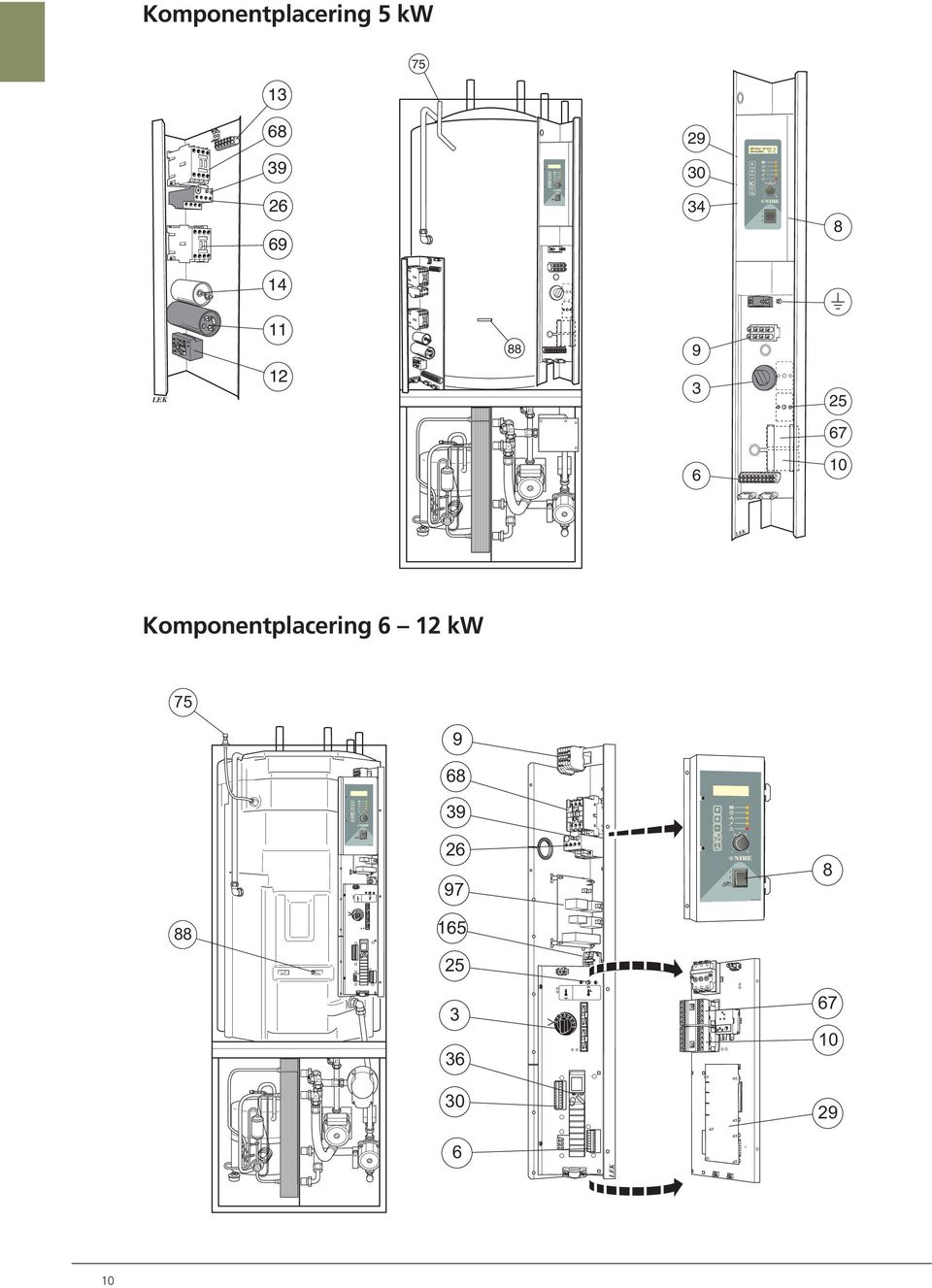 11 12 88 9 3 2 67 6 1 Komponentplacering 6