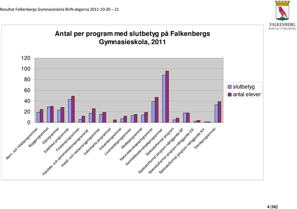 restaurangprogrammet Individuella programmet Industriprogrammet Livsmedelsprogrammet Medieprogrammet Naturvetenskapsprogrammet