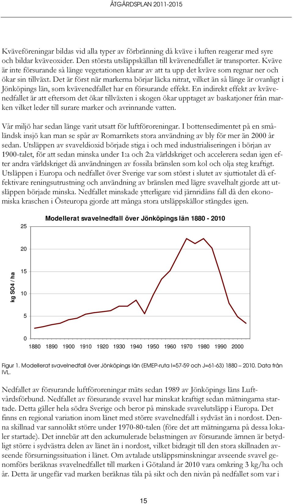 Det är först när markerna börjar läcka nitrat, vilket än så länge är ovanligt i Jönköpings län, som kvävenedfallet har en försurande effekt.