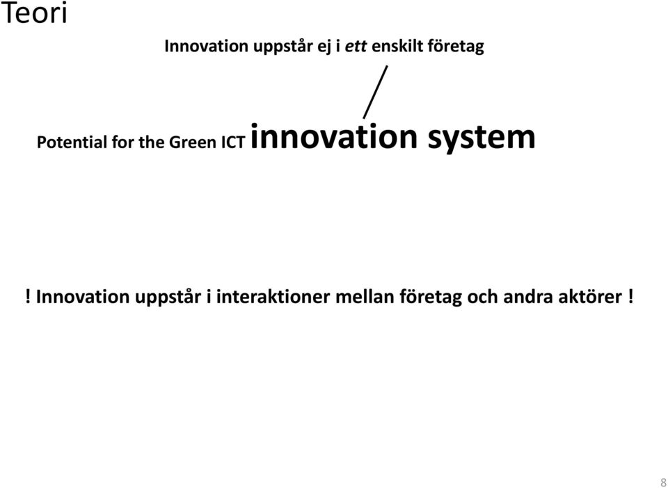 innovation system!