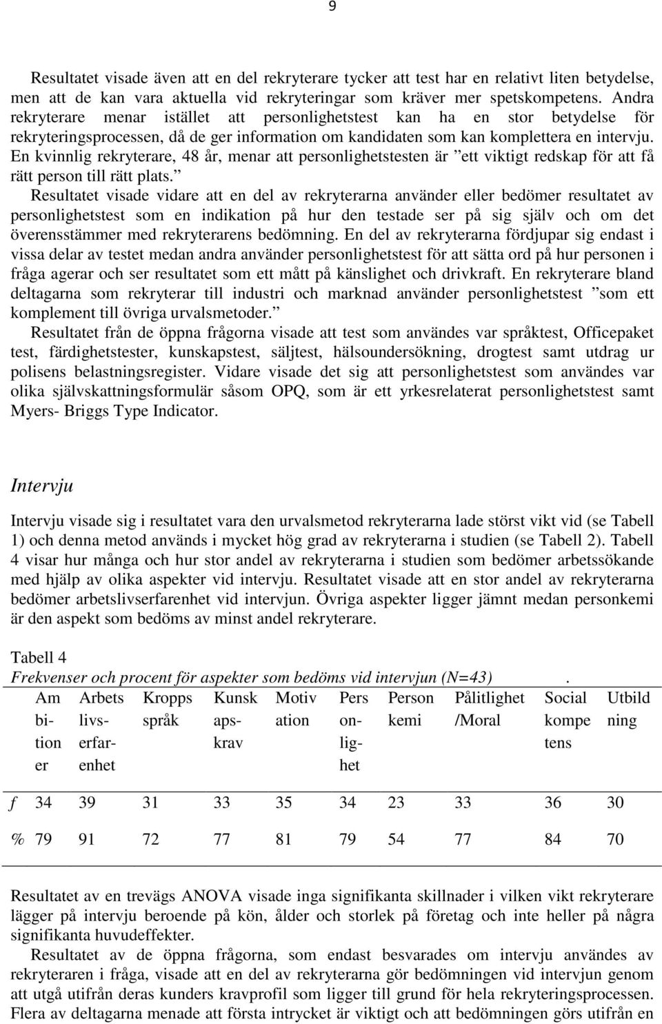 En kvinnlig rekryterare, 48 år, menar att personlighetstesten är ett viktigt redskap för att få rätt person till rätt plats.