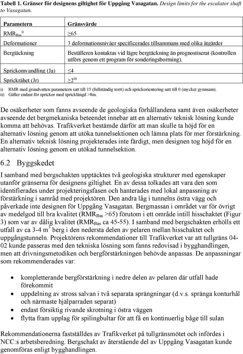 (kontrollen utförs genom ett program för sonderingsborrning).