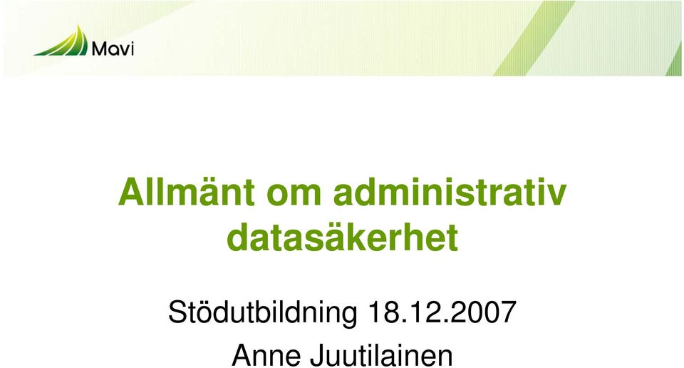 datasäkerhet