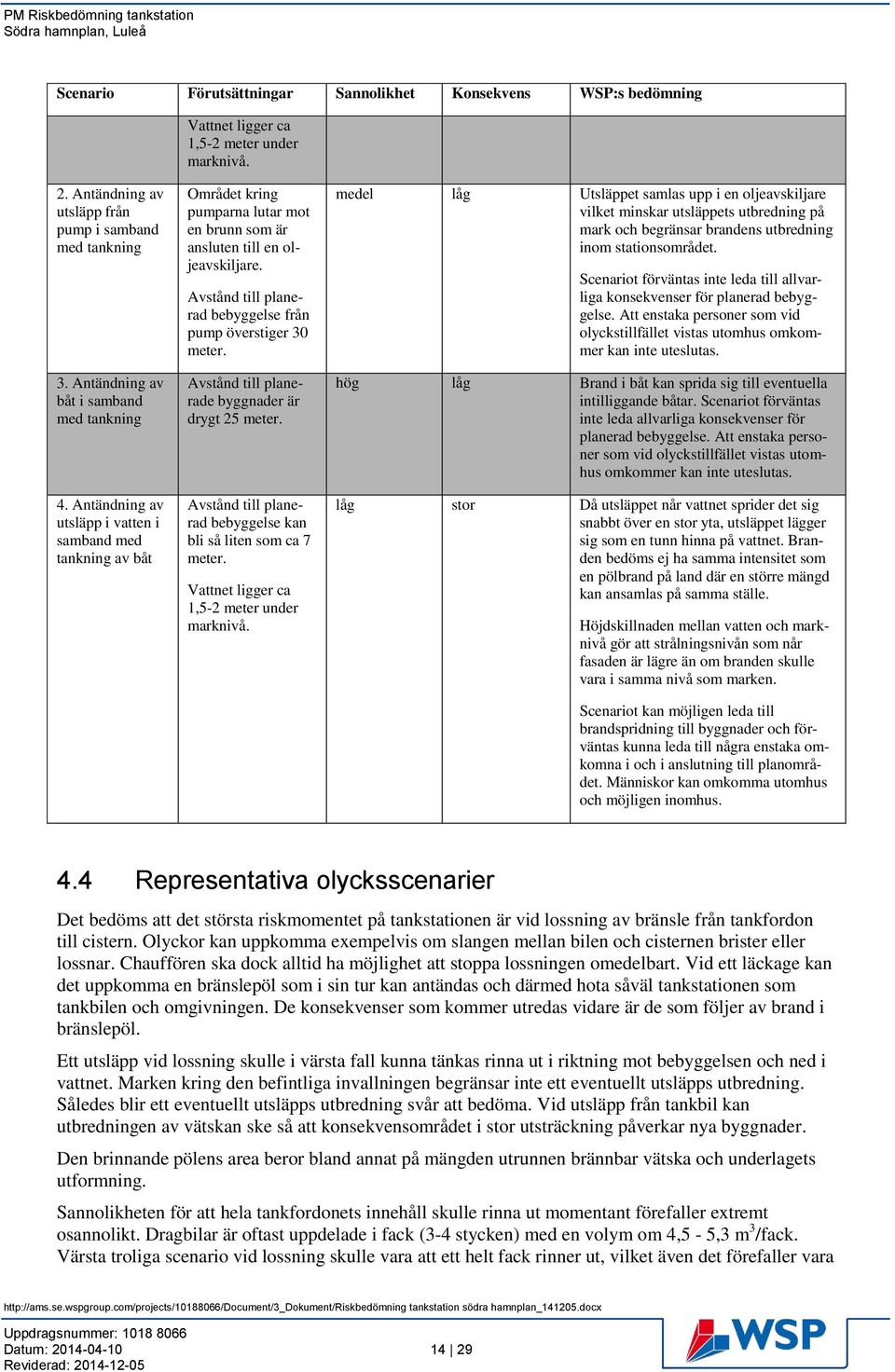 Avstånd till planerad bebyggelse från pump överstiger 30 meter. Avstånd till planerade byggnader är drygt 25 meter. Avstånd till planerad bebyggelse kan bli så liten som ca 7 meter.