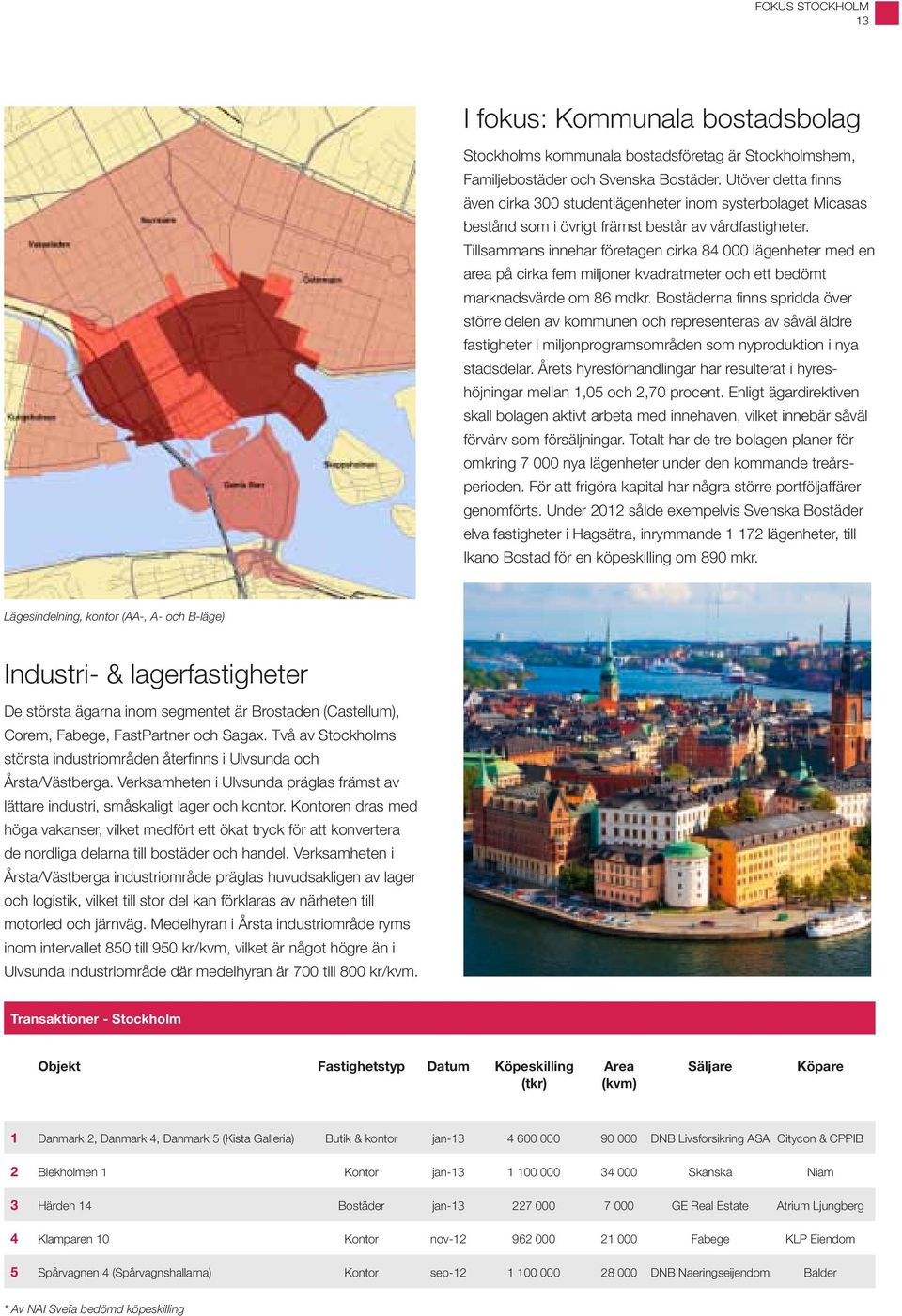 Tillsammans innehar företagen cirka 84 000 lägenheter med en area på cirka fem miljoner kvadratmeter och ett bedömt marknadsvärde om 86 mdkr.