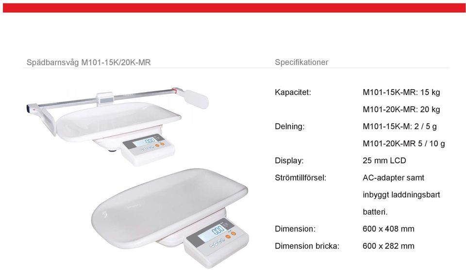 / 10 g AC-adapter samt inbyggt laddningsbart batteri.