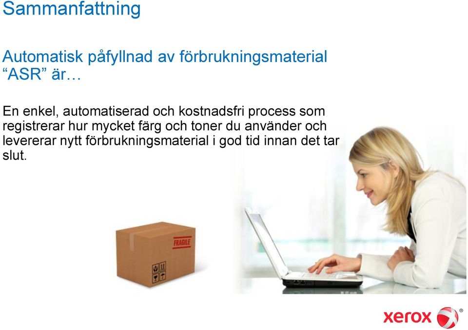 registrerar hur mycket färg och toner du använder och