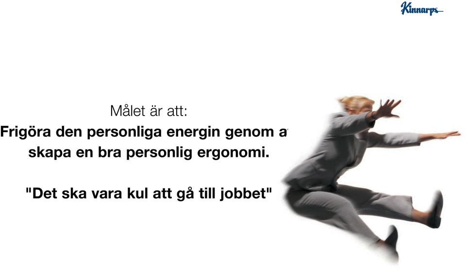 skapa en bra personlig ergonomi.