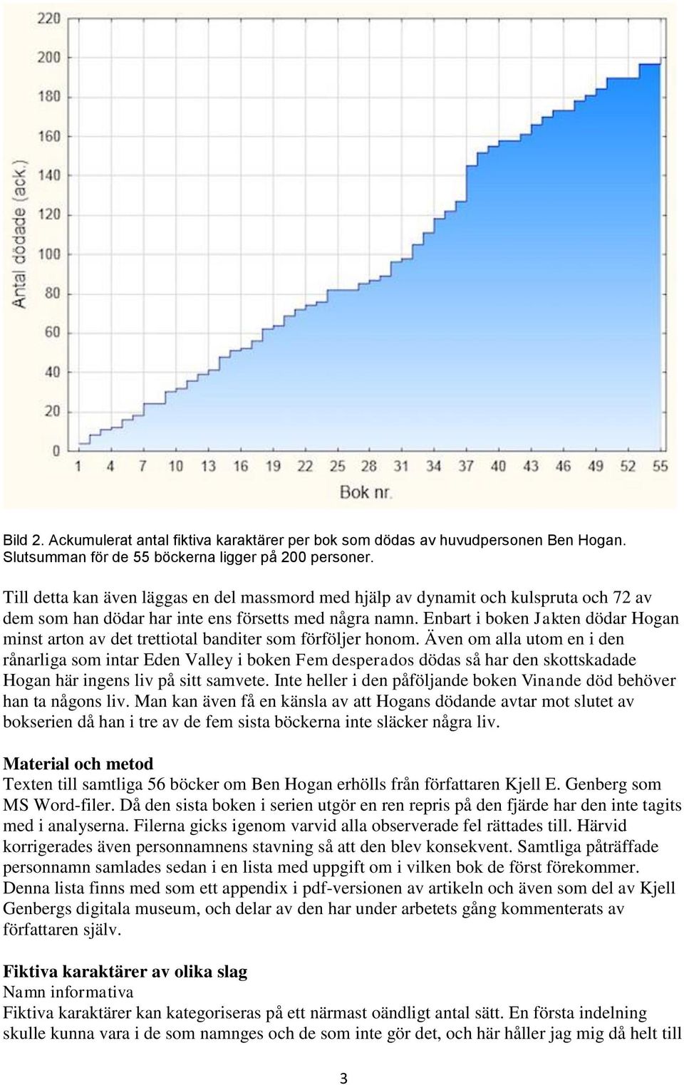 Enbart i boken Jakten dödar Hogan minst arton av det trettiotal banditer som förföljer honom.