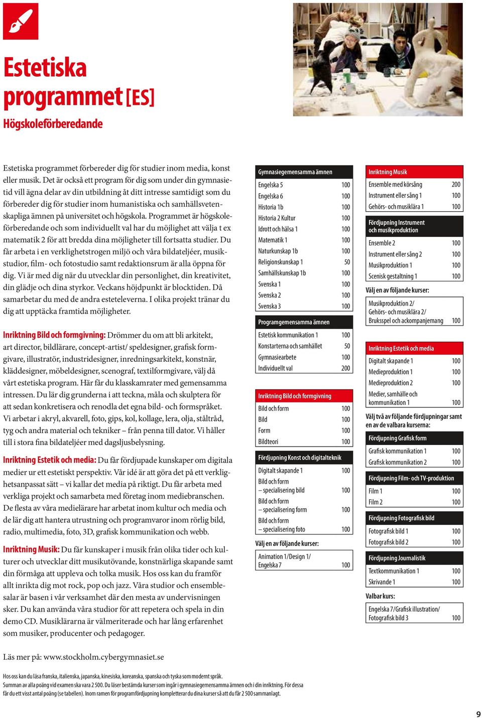 ämnen på universitet och högskola. Programmet är högskoleförberedande och som individuellt val har du möjlighet att välja t ex matematik 2 för att bredda dina möjligheter till fortsatta studier.