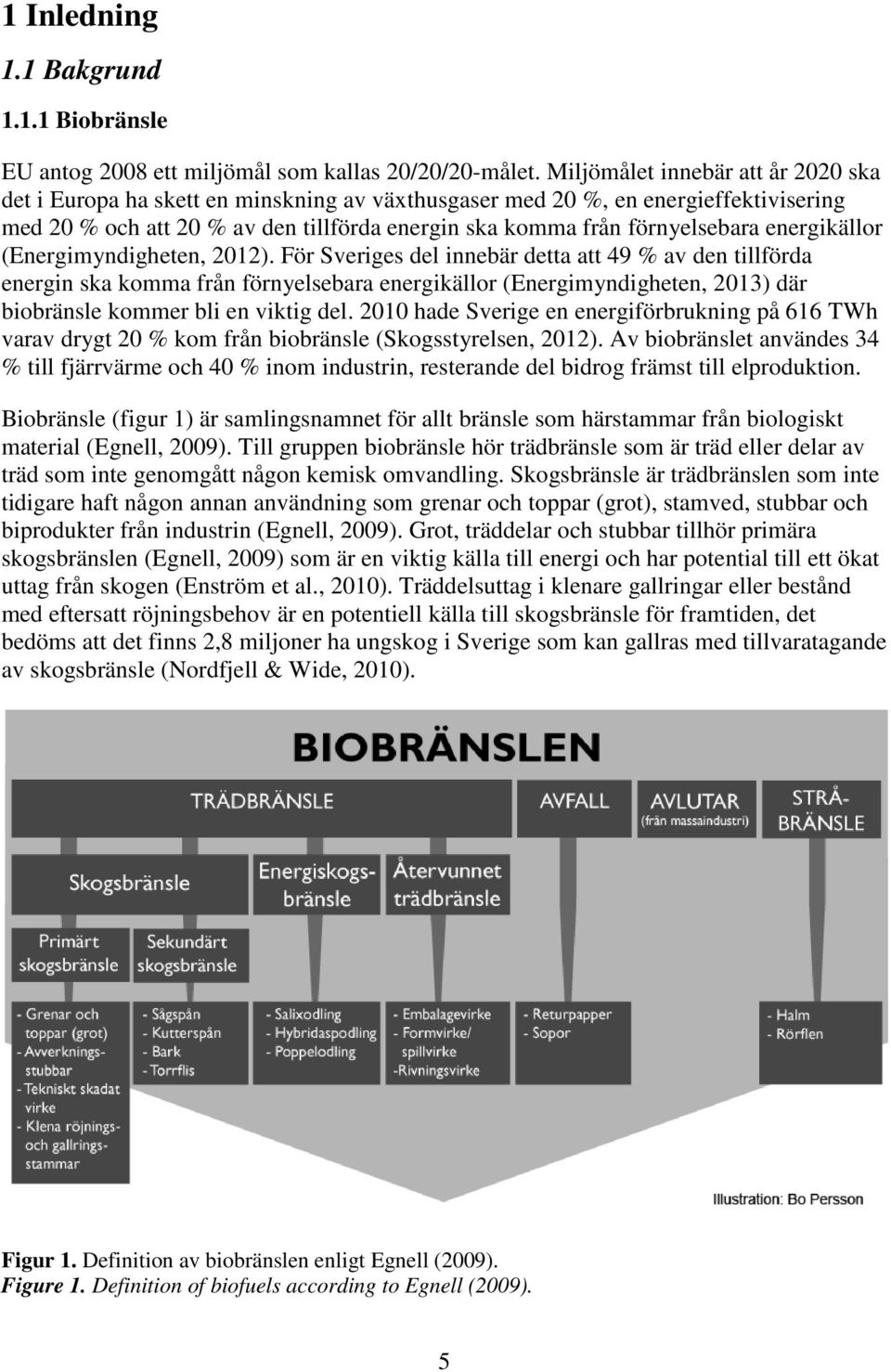 energikällor (Energimyndigheten, 2012).