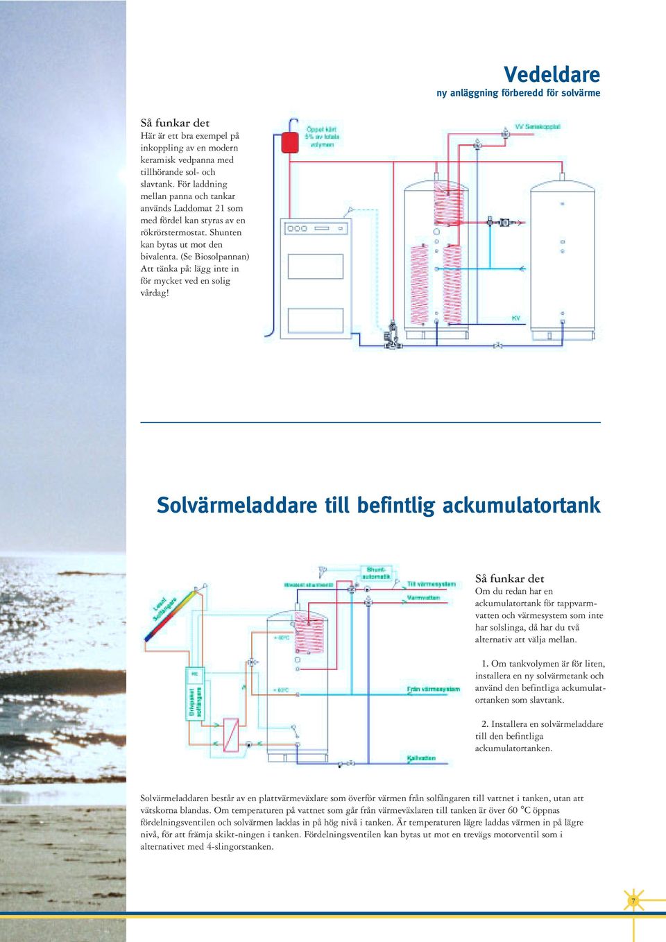 (Se Biosolpannan) Att tänka på: lägg inte in för mycket ved en solig vårdag!