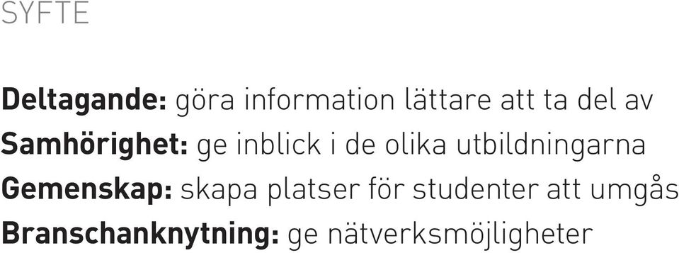 utbildningarna Gemenskap: skapa platser för