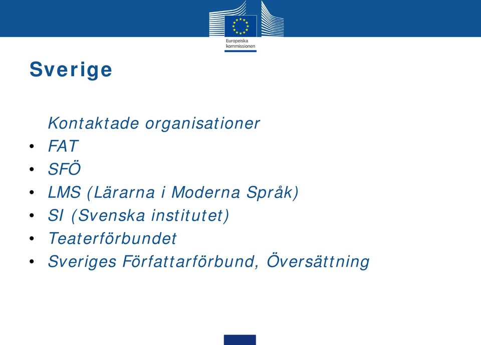 (Svenska institutet) Teaterförbundet