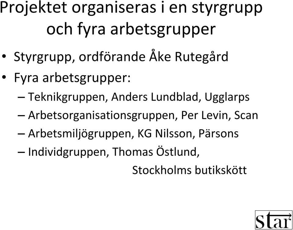 Lundblad, Ugglarps Arbetsorganisationsgruppen, Per Levin, Scan