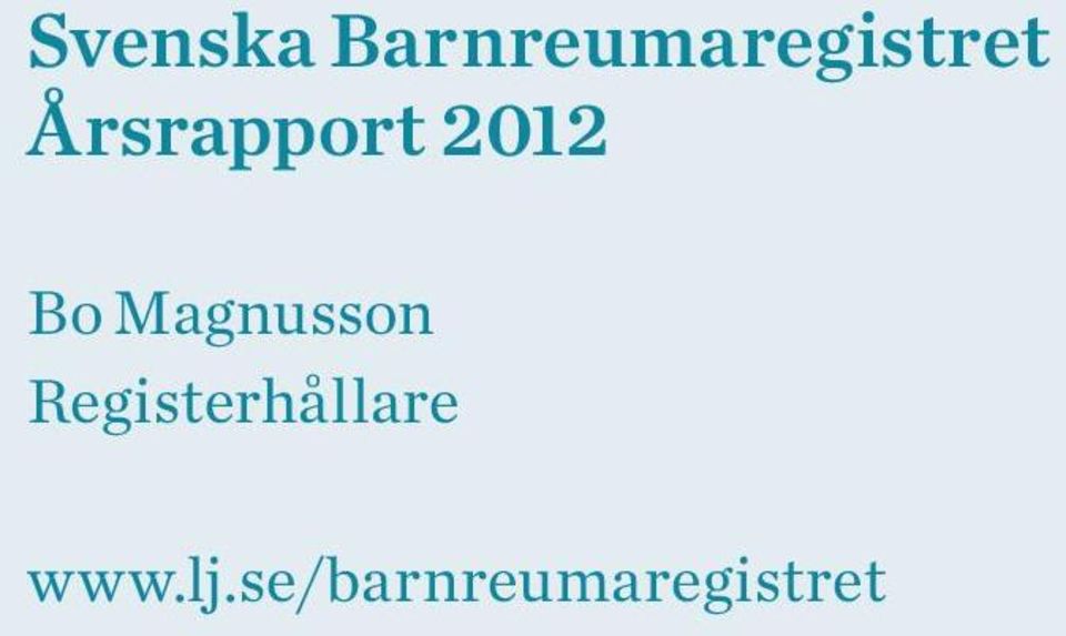 Årsrapport 2012 Bo