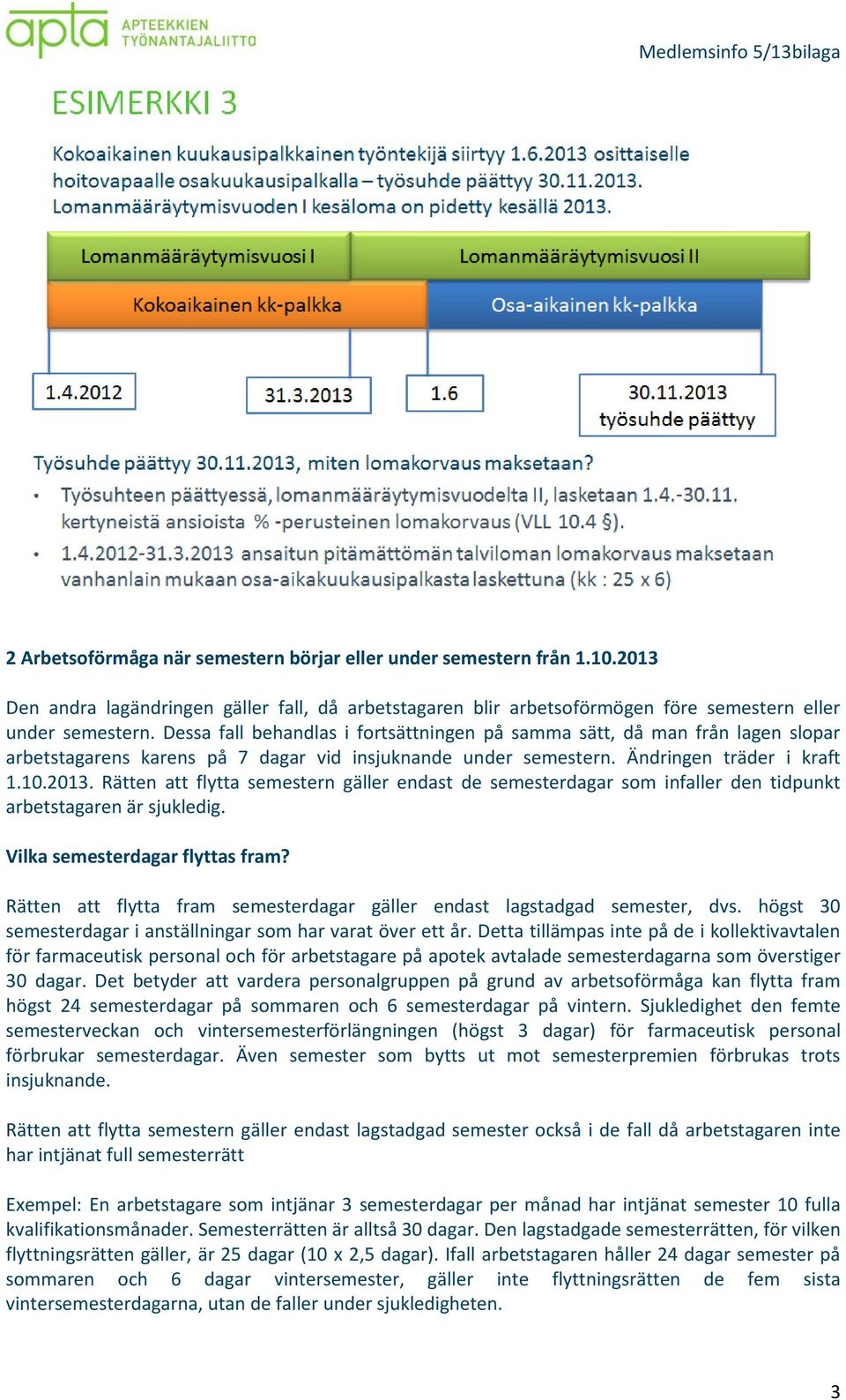 Rätten att flytta semestern gäller endast de semesterdagar som infaller den tidpunkt arbetstagaren är sjukledig. Vilka semesterdagar flyttas fram?