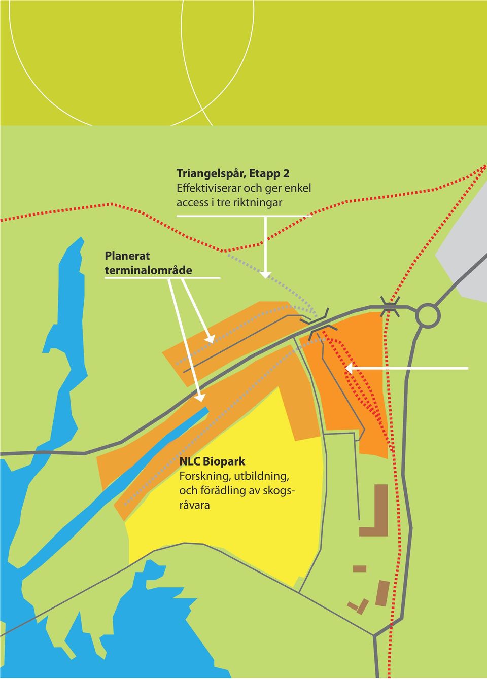 Planerat terminalområde NLC Biopark