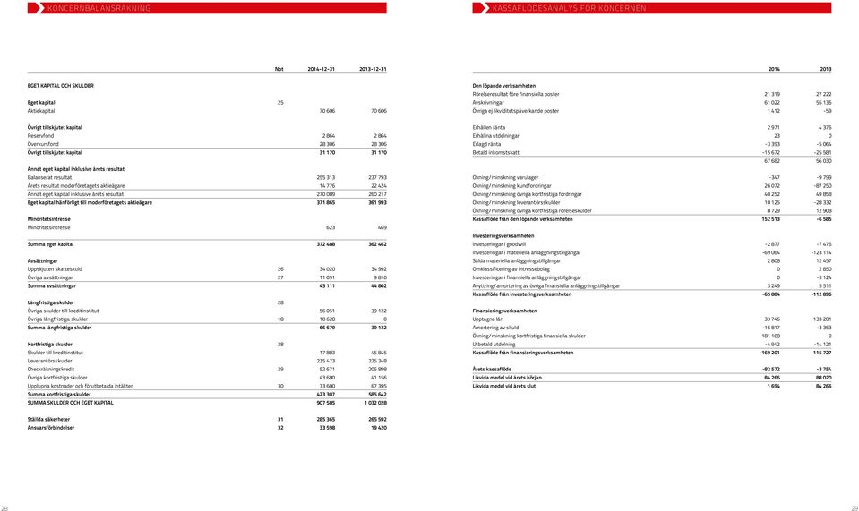 tillskjutet kapital 31 170 31 170 Annat eget kapital inklusive årets resultat Balanserat resultat 255 313 237 793 Årets resultat moderföretagets aktieägare 14 776 22 424 Annat eget kapital inklusive