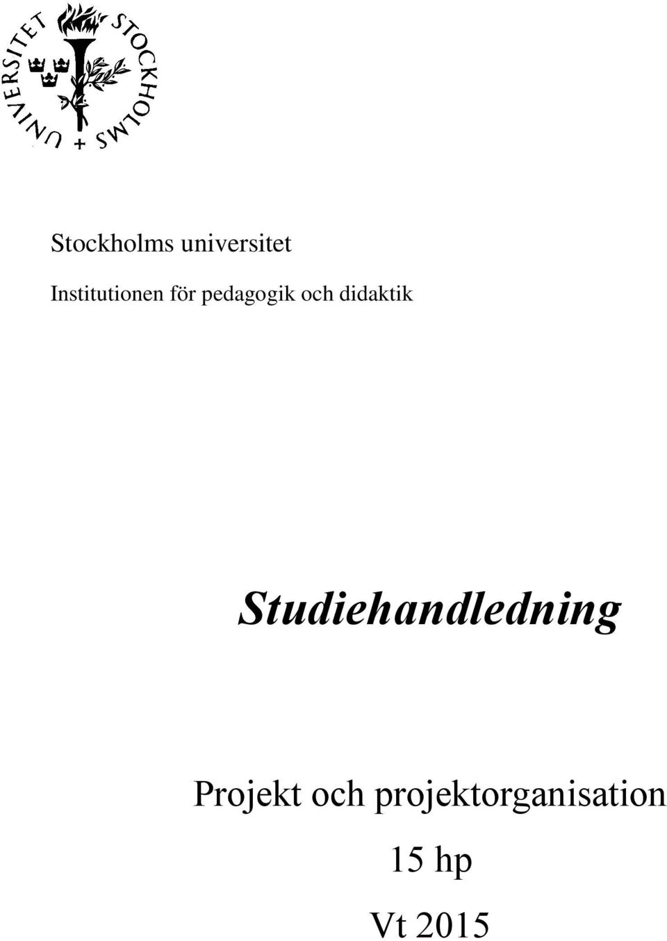 didaktik Studiehandledning