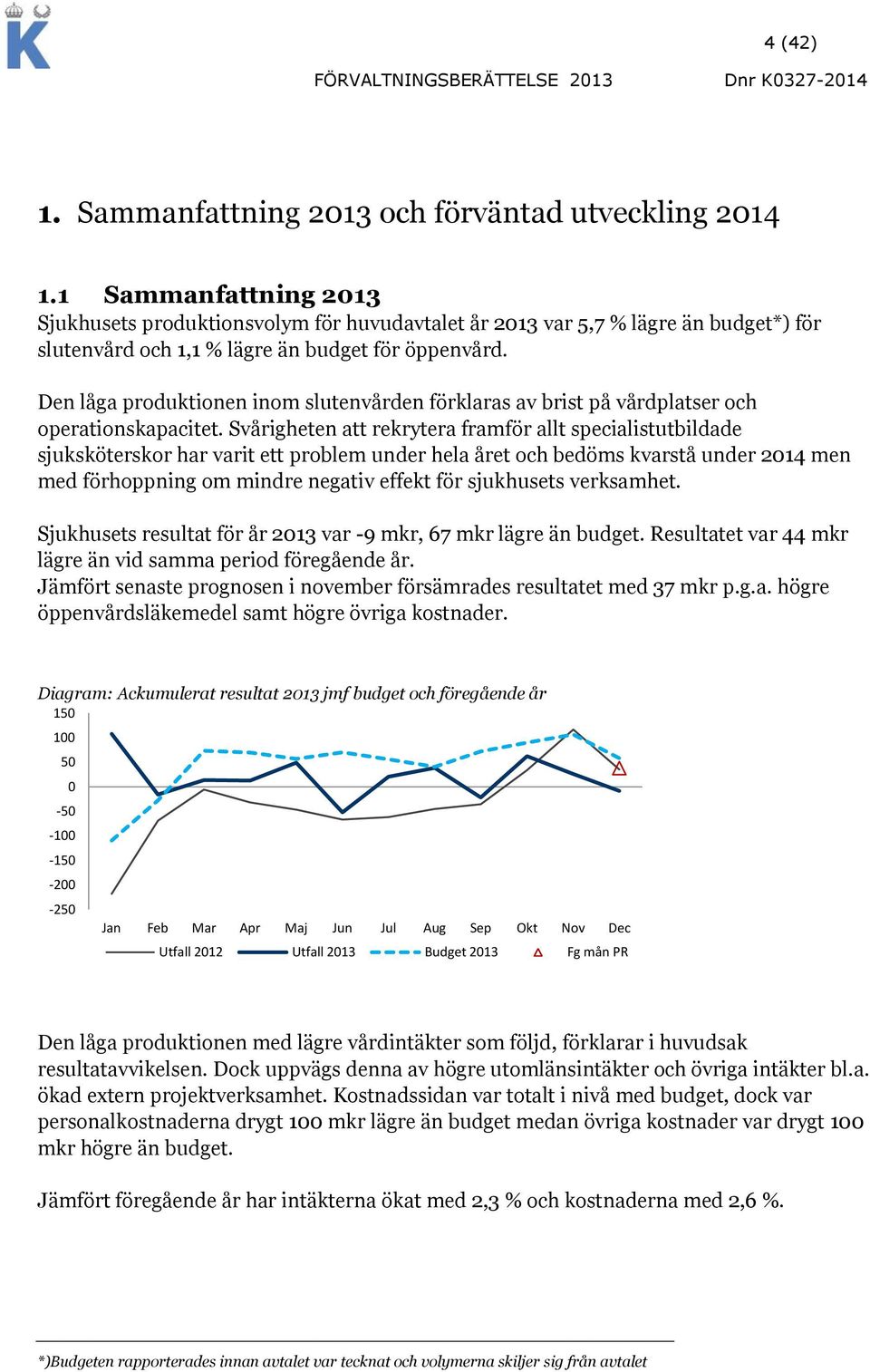 Den låga produktionen inom slutenvården förklaras av brist på vårdplatser och operationskapacitet.