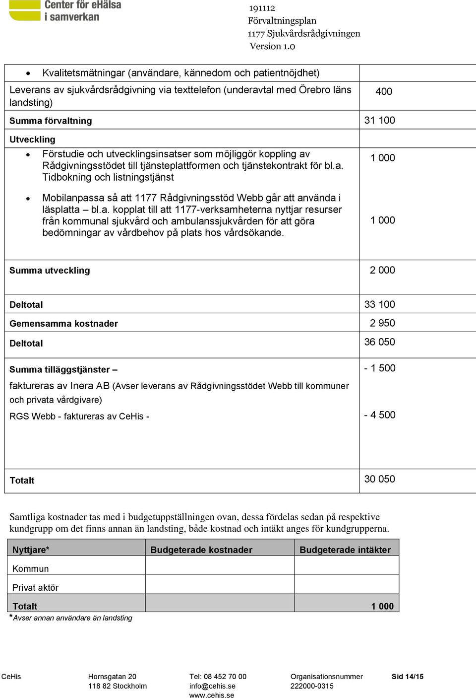 a. kopplat till att 1177-verksamheterna nyttjar resurser från kommunal sjukvård och ambulanssjukvården för att göra bedömningar av vårdbehov på plats hos vårdsökande.