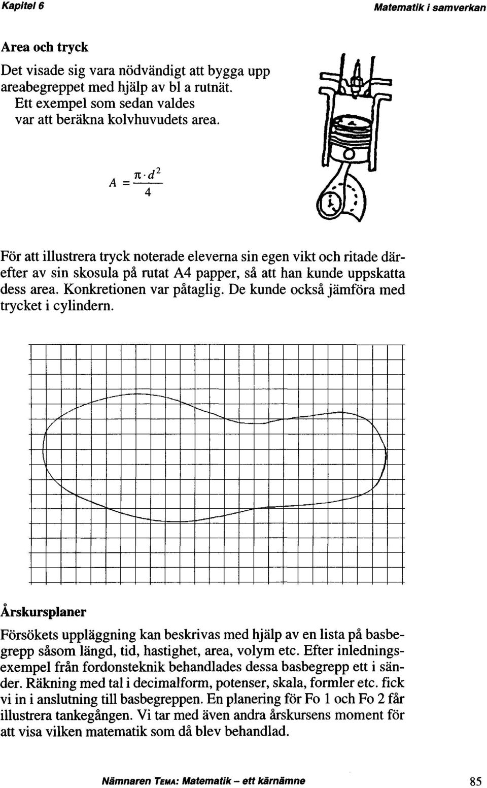 De kunde också jämföra med trycket i cylindern. Årskursplaner Försökets uppläggning kan beskrivas med hjälp av en lista på basbegrepp såsom längd, tid, hastighet, area, volym etc.