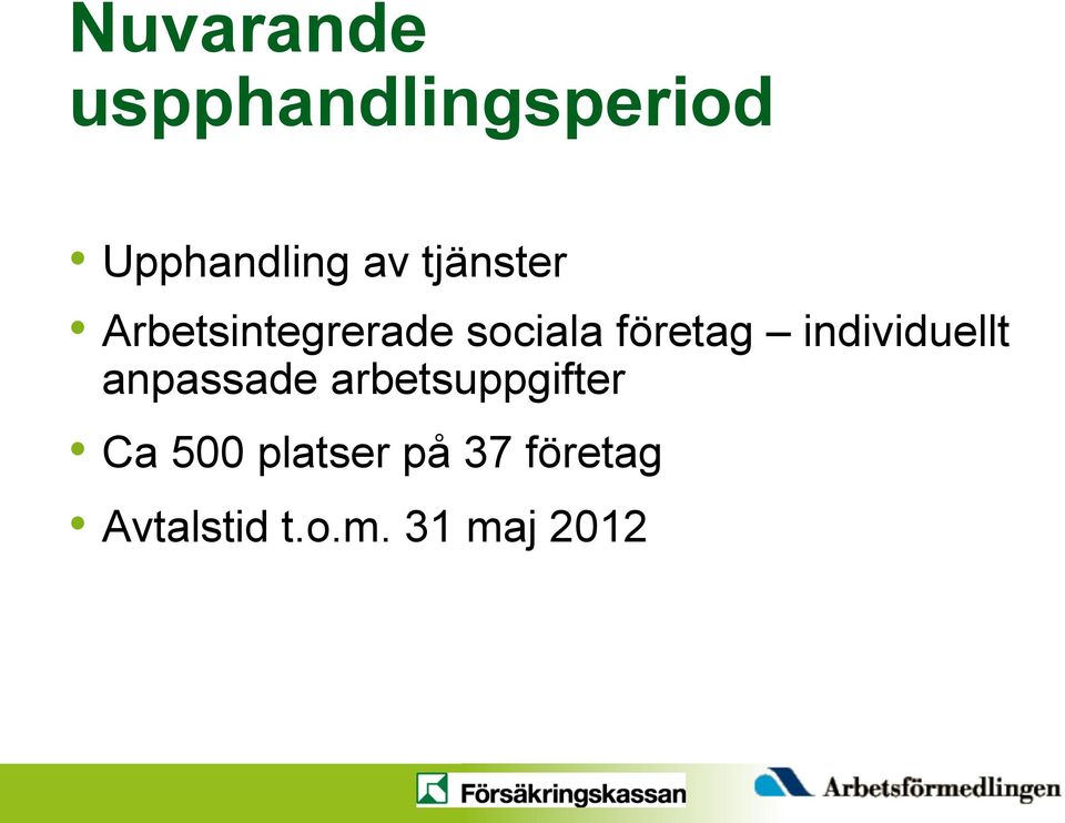 individuellt anpassade arbetsuppgifter Ca 500