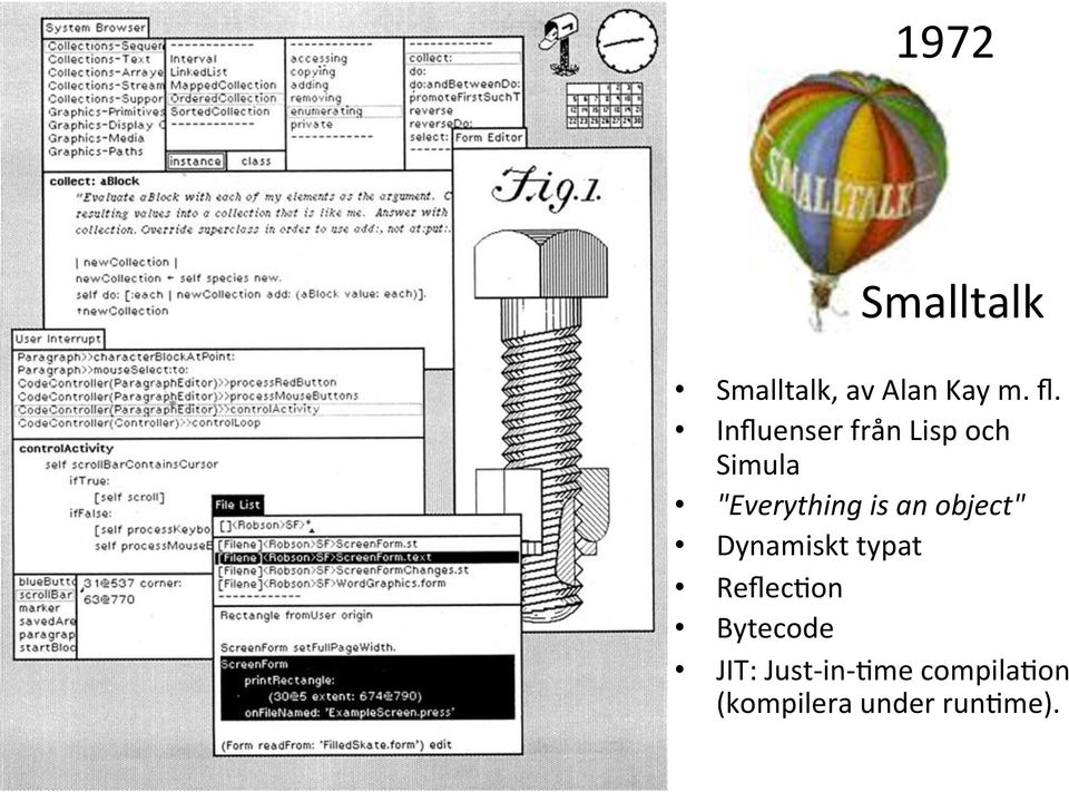 an object" Dynamiskt typat ReflecOon Bytecode