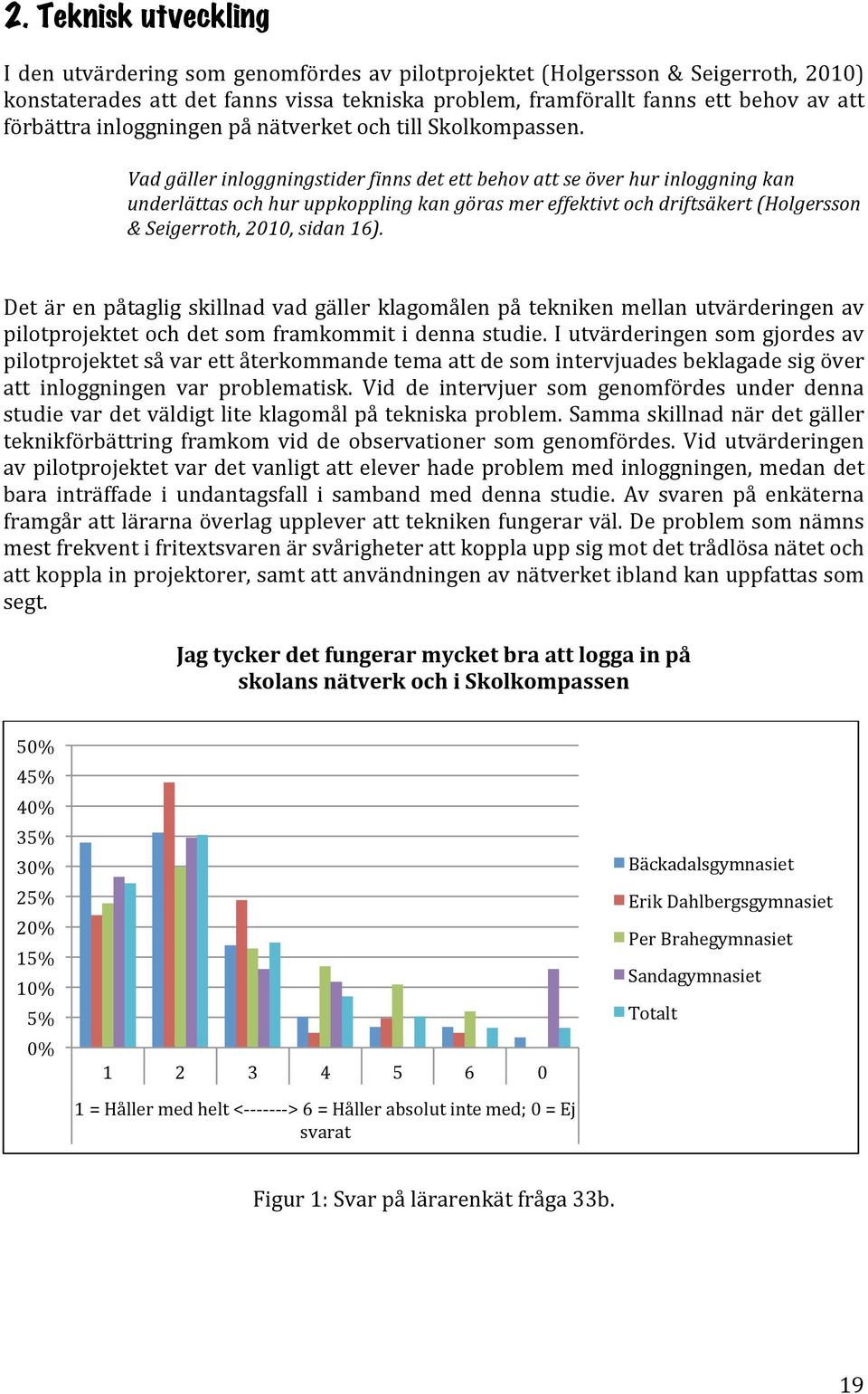 Vad gäller inloggningstider finns det ett behov att se över hur inloggning kan underlättas och hur uppkoppling kan göras mer effektivt och driftsäkert (Holgersson & Seigerroth, 2010, sidan 16).