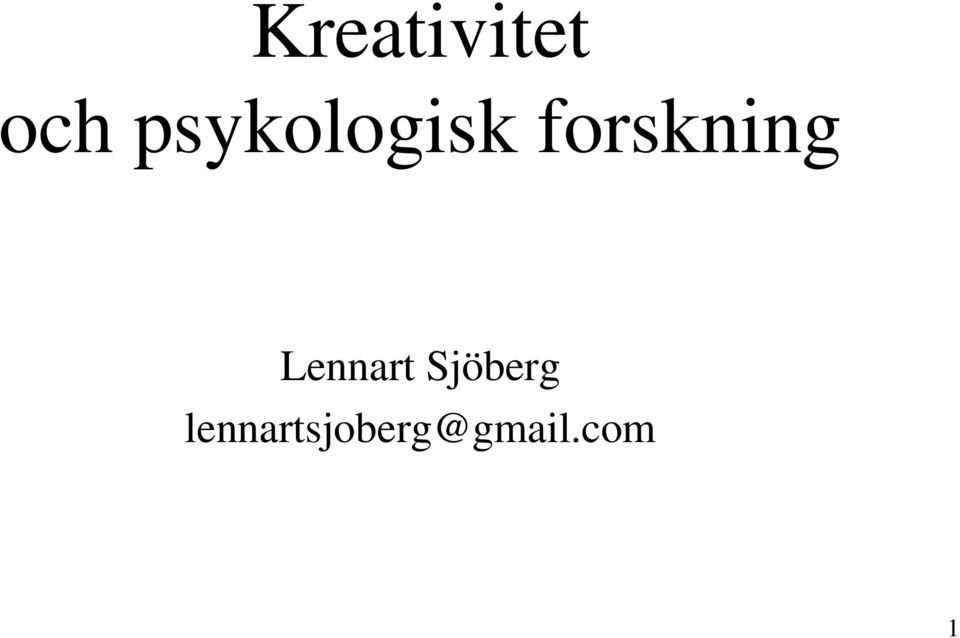 forskning Lennart