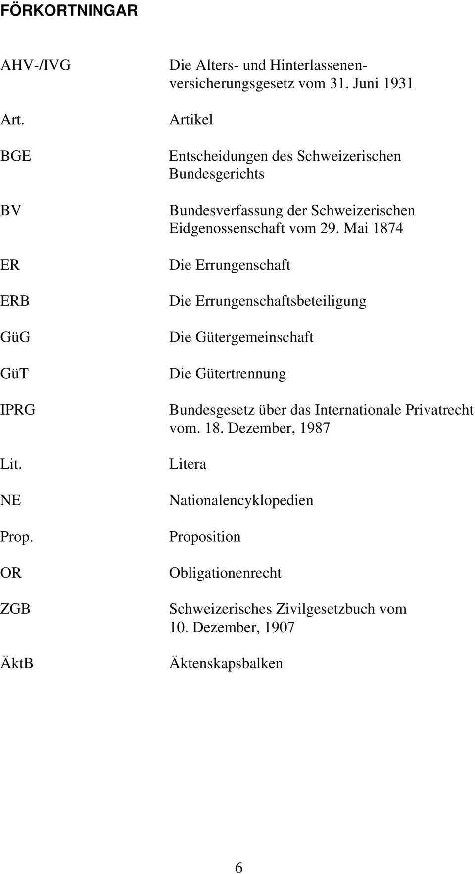 Mai 1874 Die Errungenschaft Die Errungenschaftsbeteiligung Die Gütergemeinschaft Die Gütertrennung Bundesgesetz über das Internationale