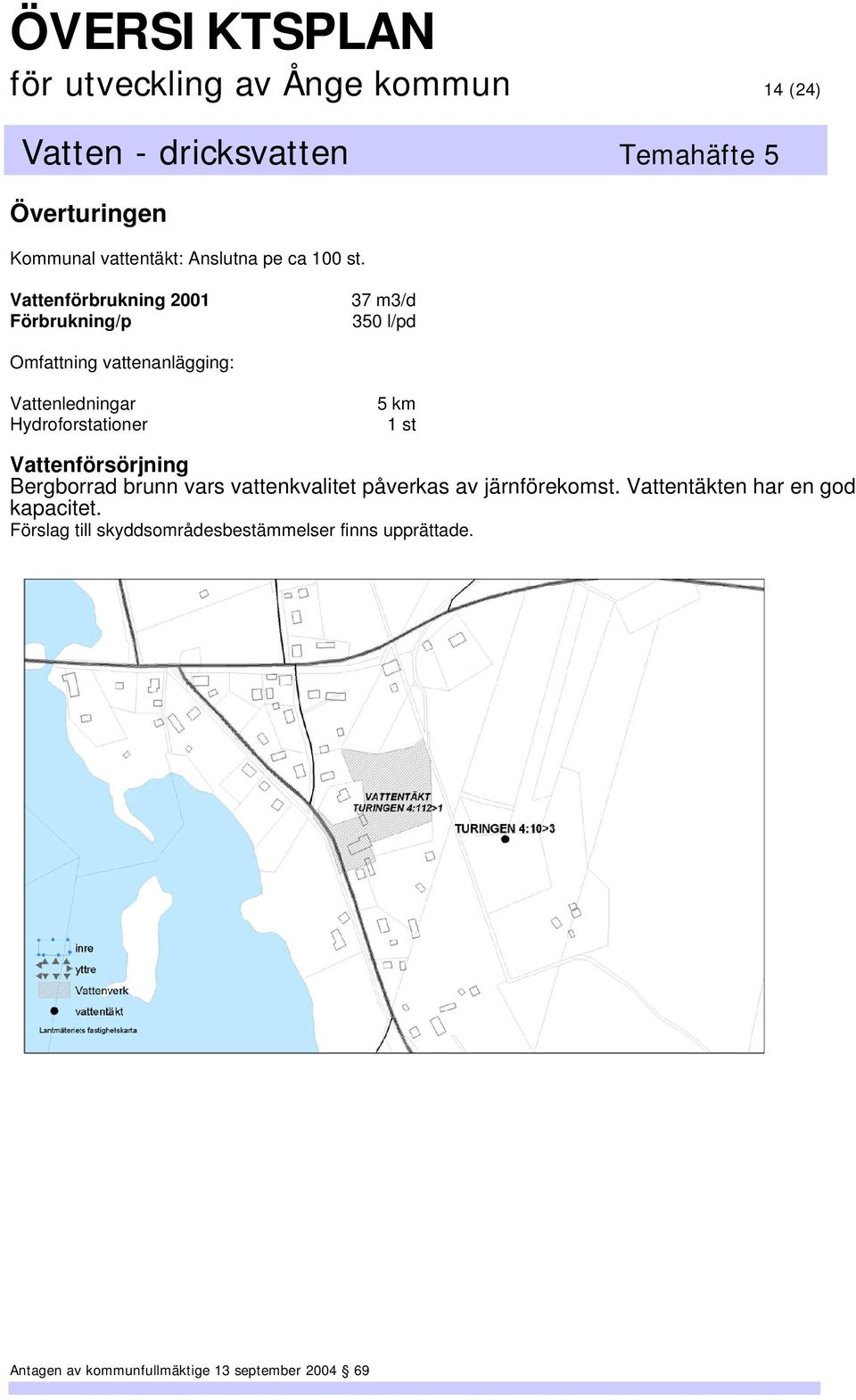 Vattenledningar Hydroforstationer 5 km Bergborrad brunn vars vattenkvalitet påverkas av