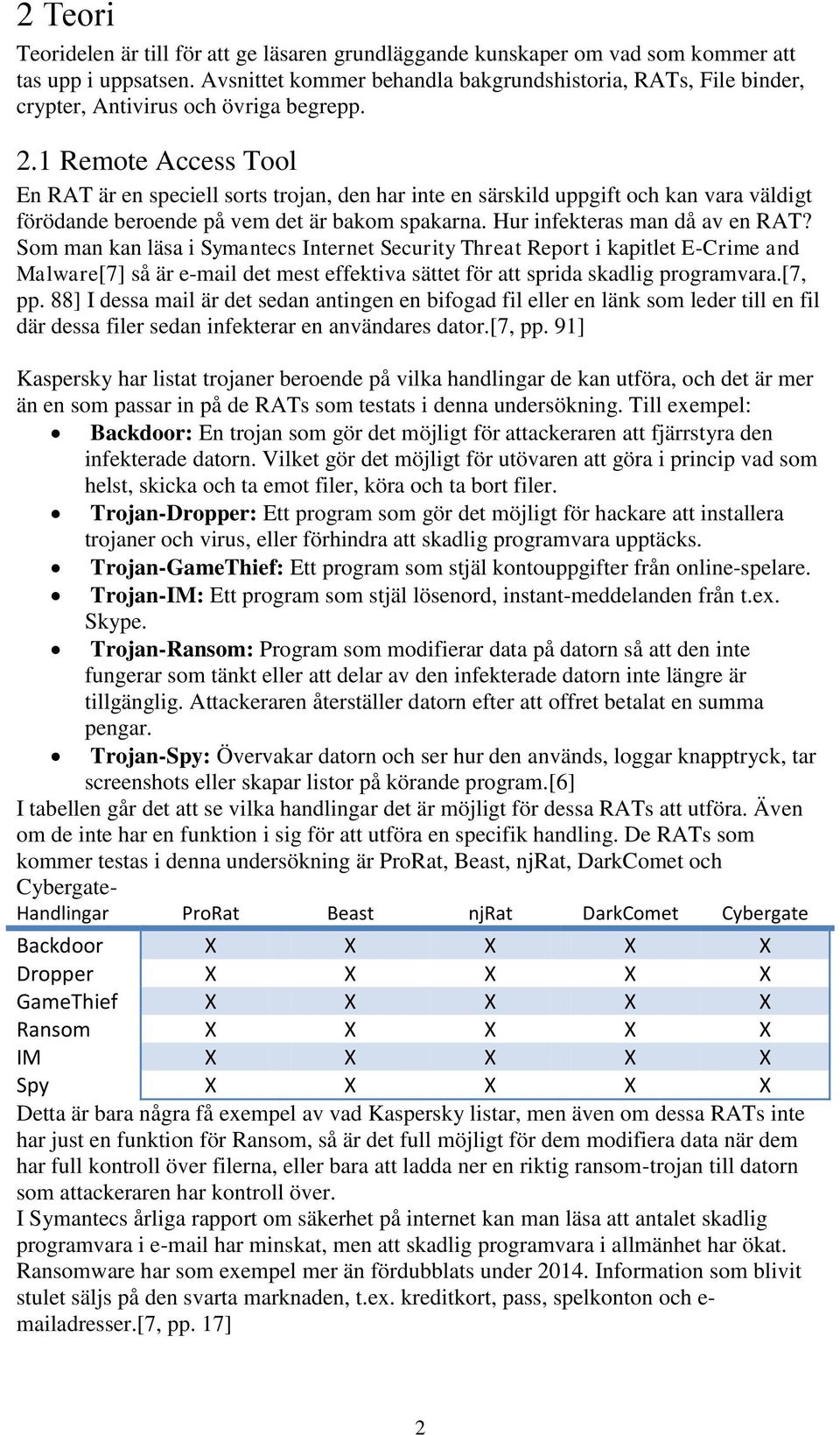 1 Remote Access Tool En RAT är en speciell sorts trojan, den har inte en särskild uppgift och kan vara väldigt förödande beroende på vem det är bakom spakarna. Hur infekteras man då av en RAT?