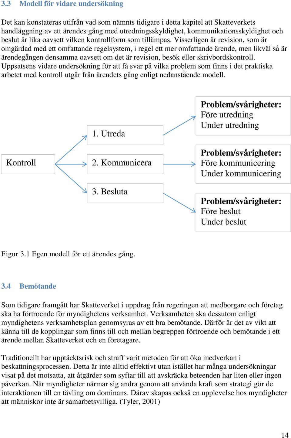 Visserligen är revision, som är omgärdad med ett omfattande regelsystem, i regel ett mer omfattande ärende, men likväl så är ärendegången densamma oavsett om det är revision, besök eller